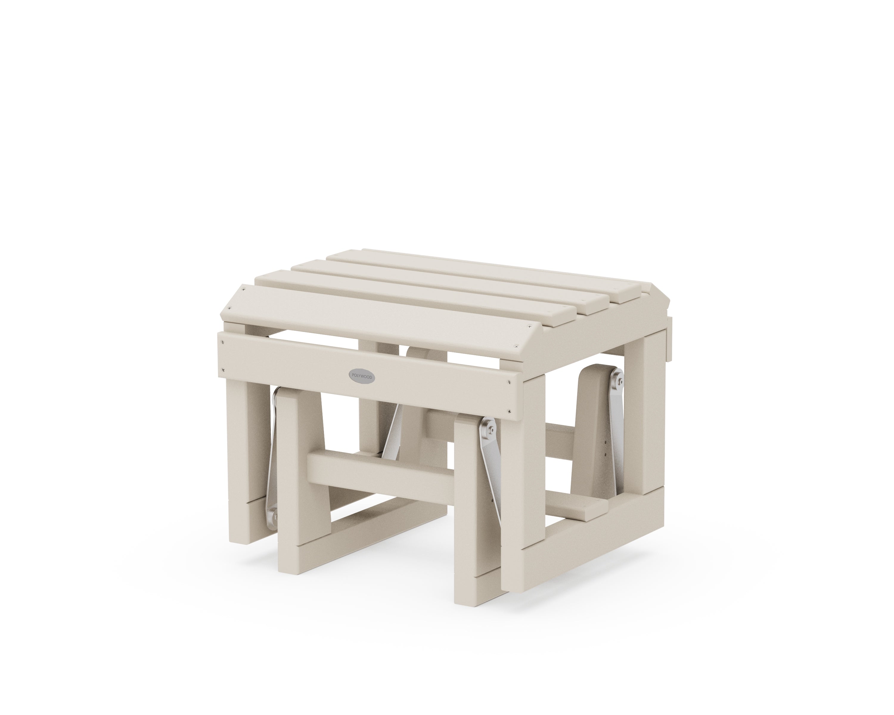 POLYWOOD® Classic Adirondack Glider Ottoman in Sand