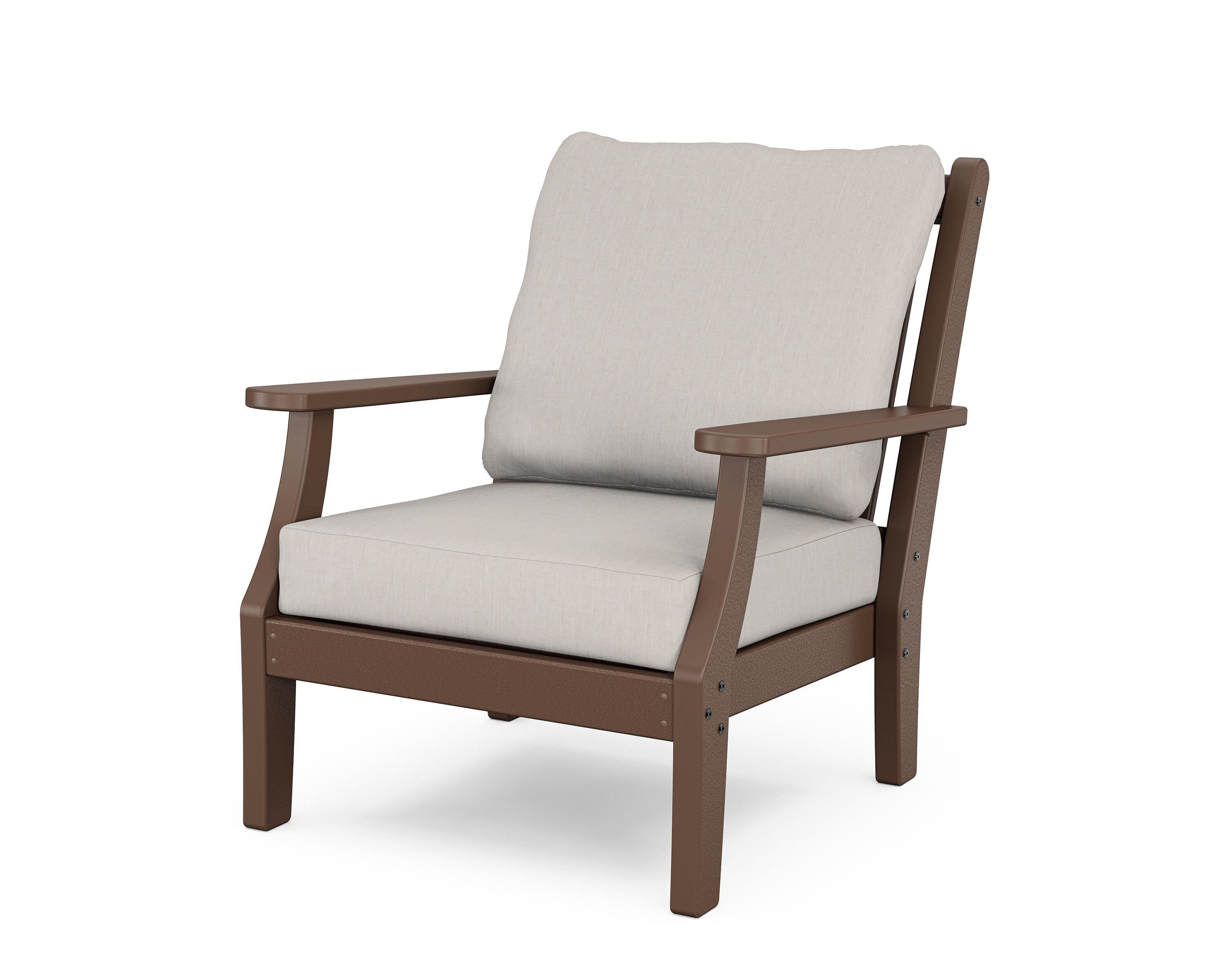 Country Living Wovendale Deep Seating Chair in Mahogany / Cast Ash