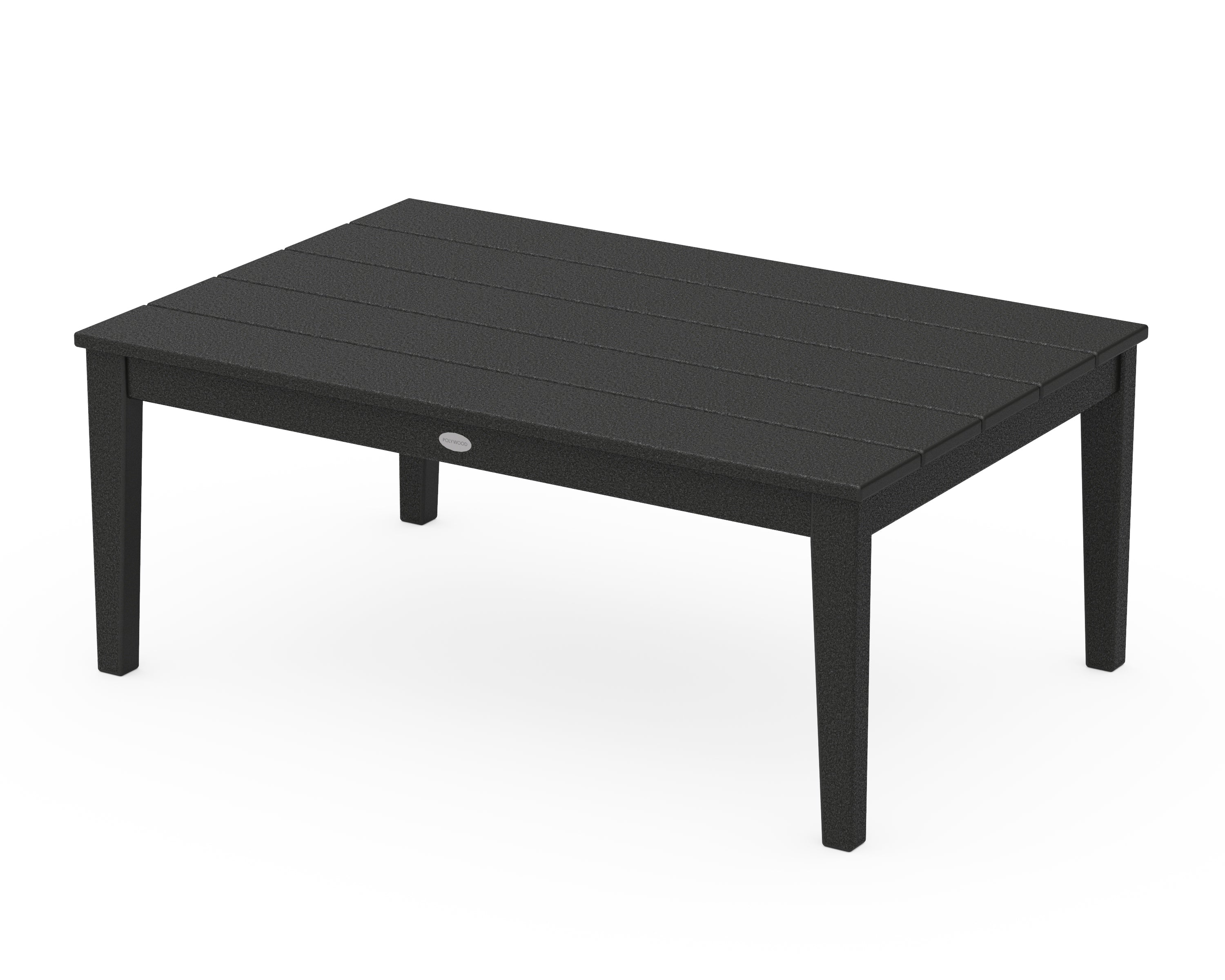 POLYWOOD® Newport 28" x 42" Coffee Table in Black