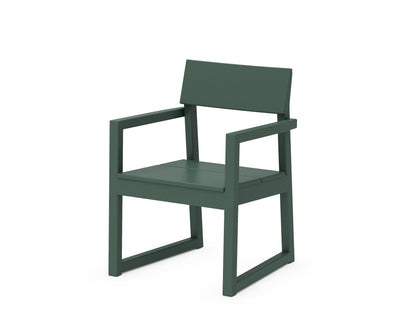 POLYWOOD® EDGE Dining Arm Chair in Green