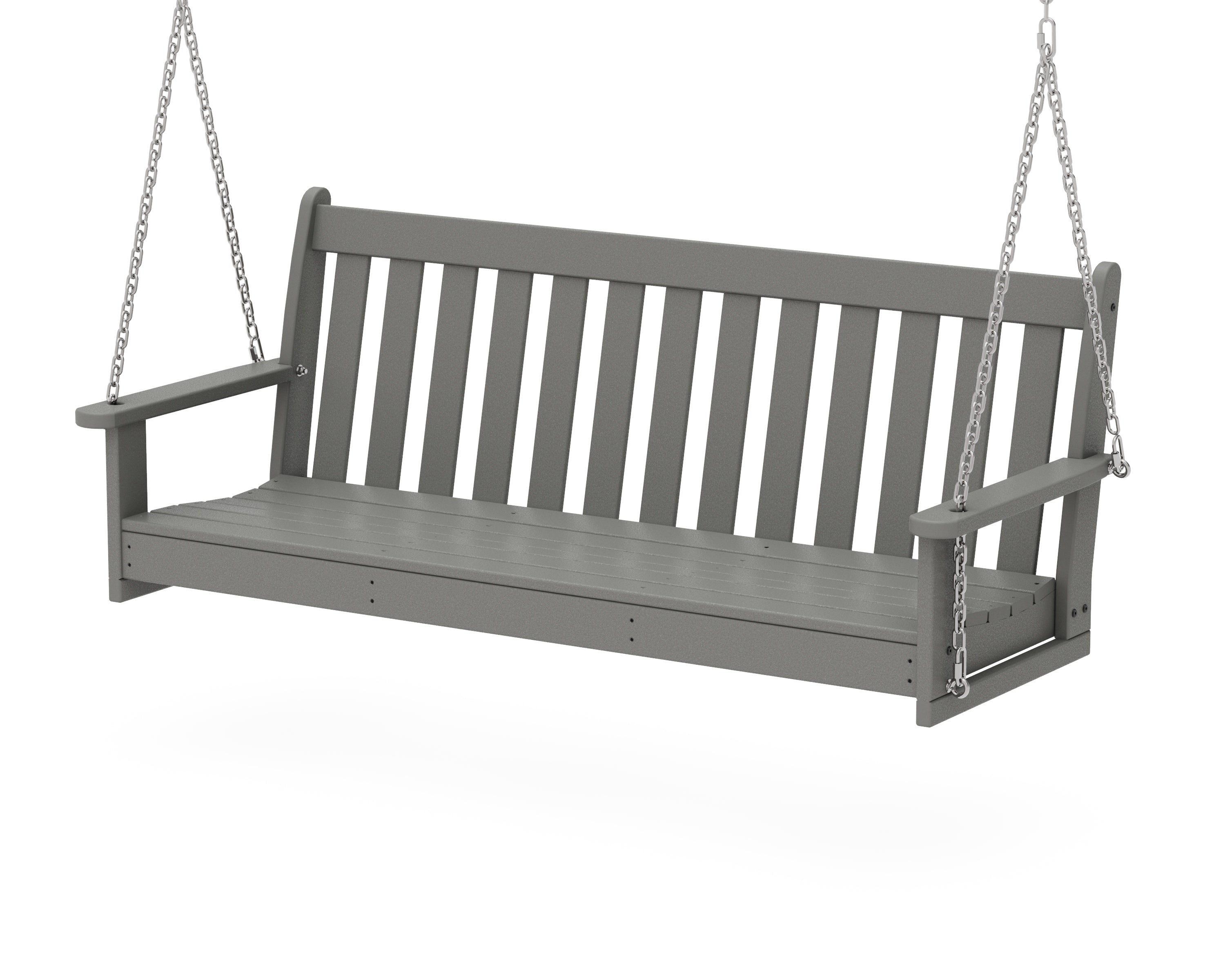 POLYWOOD® Vineyard 60" Porch Swing in Slate Grey