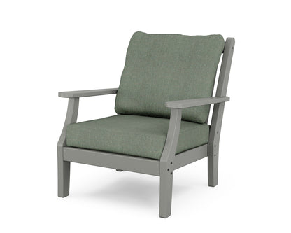Country Living Wovendale Deep Seating Chair in Slate Grey / Cast Sage