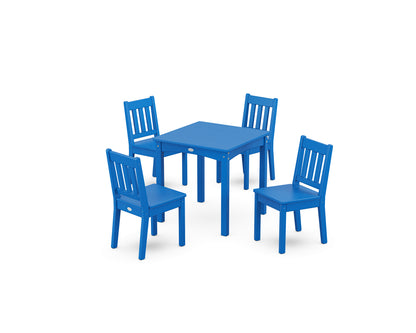 POLYWOOD® Vineyard Kids 5-Piece Dining Set in Pacific Blue