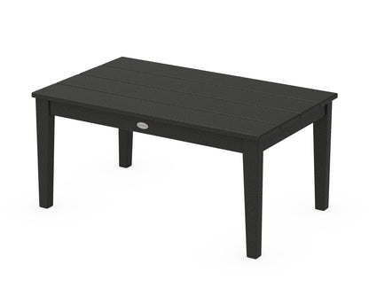 POLYWOOD® Newport 22" x 36" Coffee Table in Black