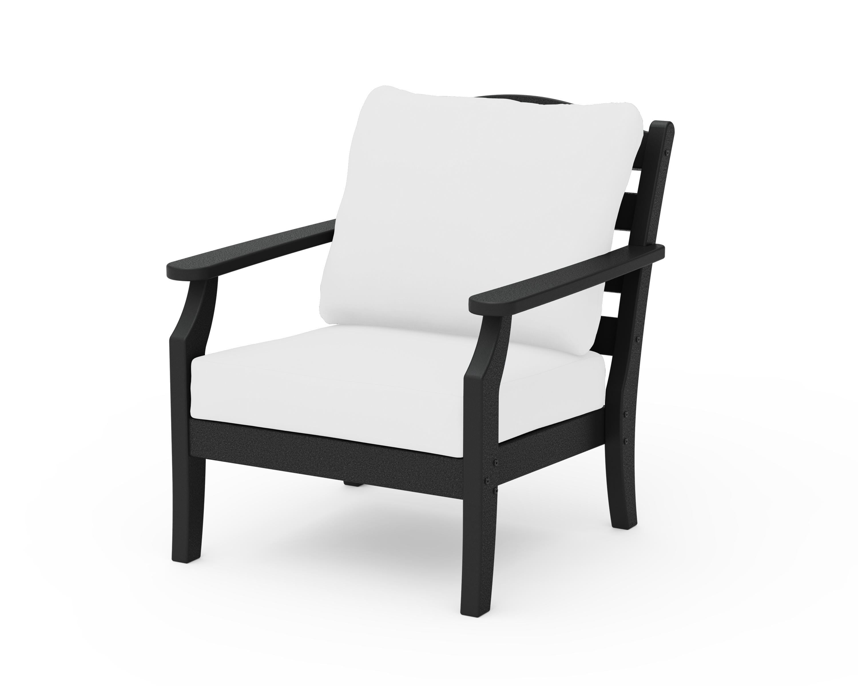Draper James™ by  POLYWOOD® Savannah Deep Seating Chair in Black / Natural