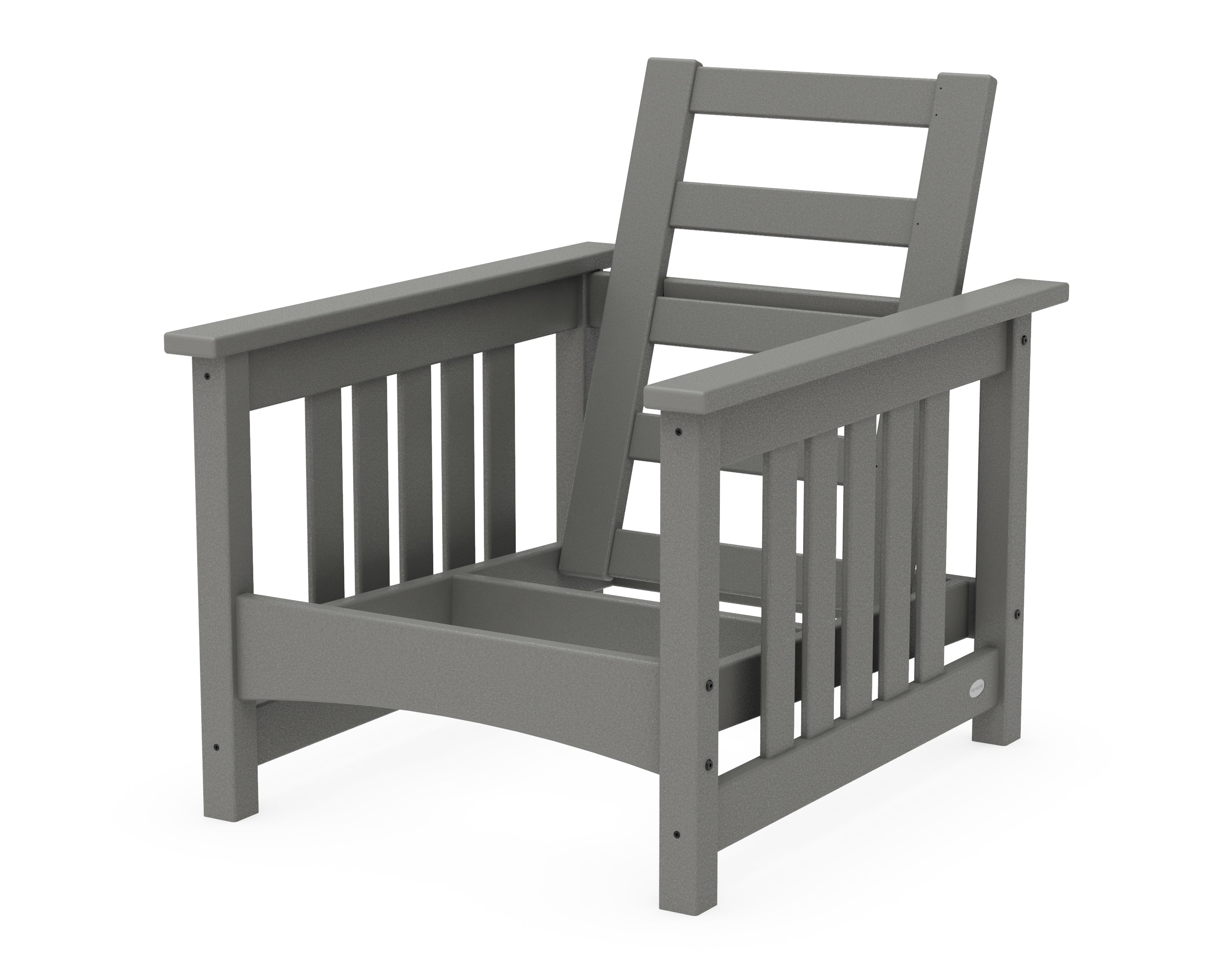 POLYWOOD® Club Mission Chair Frame in Slate Grey