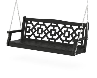 Martha Stewart by POLYWOOD® Chinoiserie 60" Swing in Black