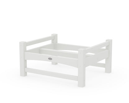 POLYWOOD® Club Ottoman Frame in White