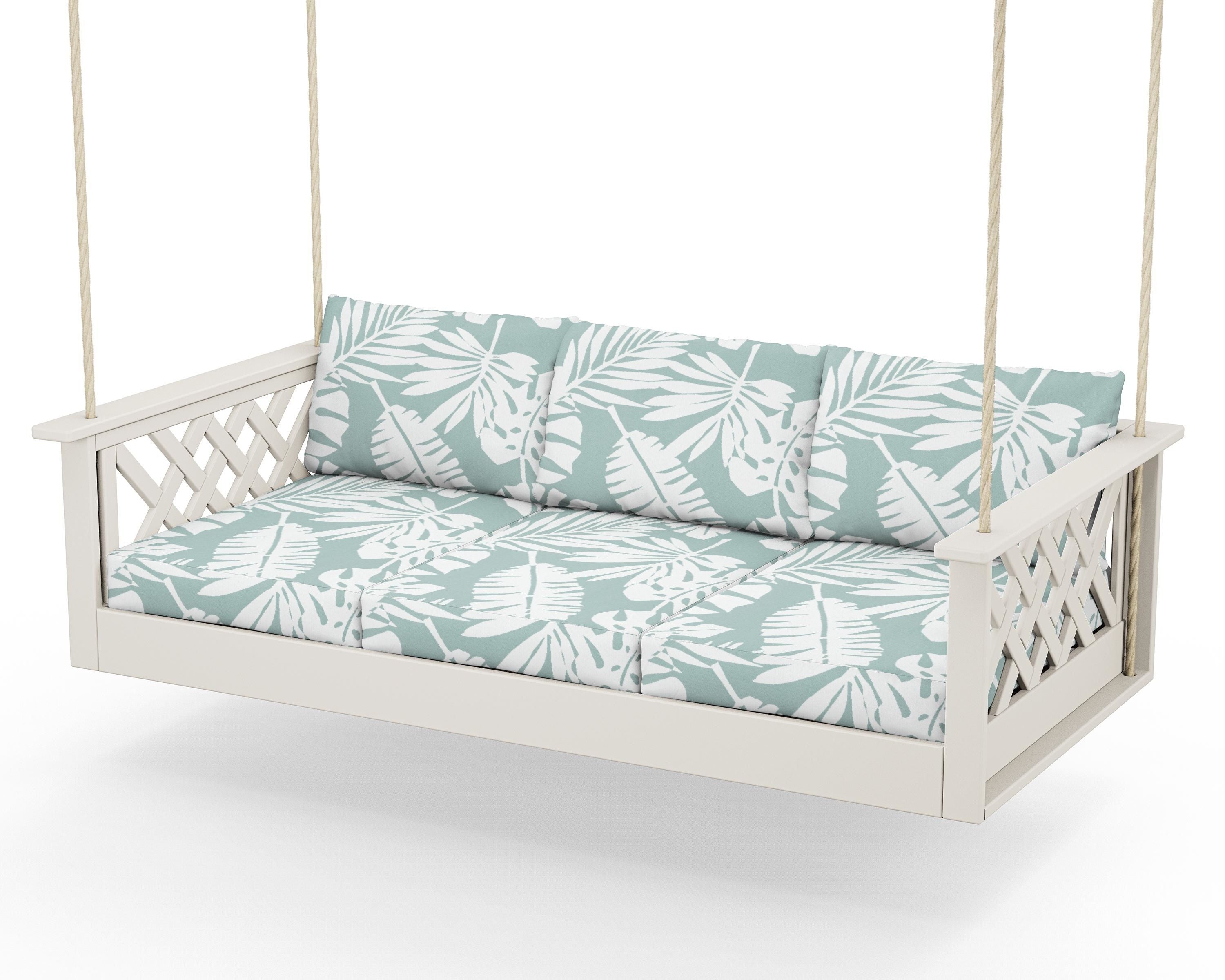 Country Living Wovendale Daybed Swing in Sand / Leaf Glacier Spa