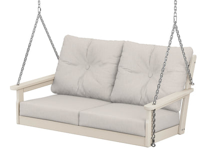 POLYWOOD® Vineyard Deep Seating Swing in Sand / Cast Ash