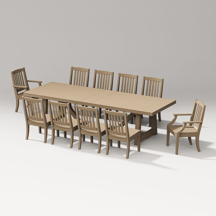 Estate 11-piece A-frame Table Dining Set