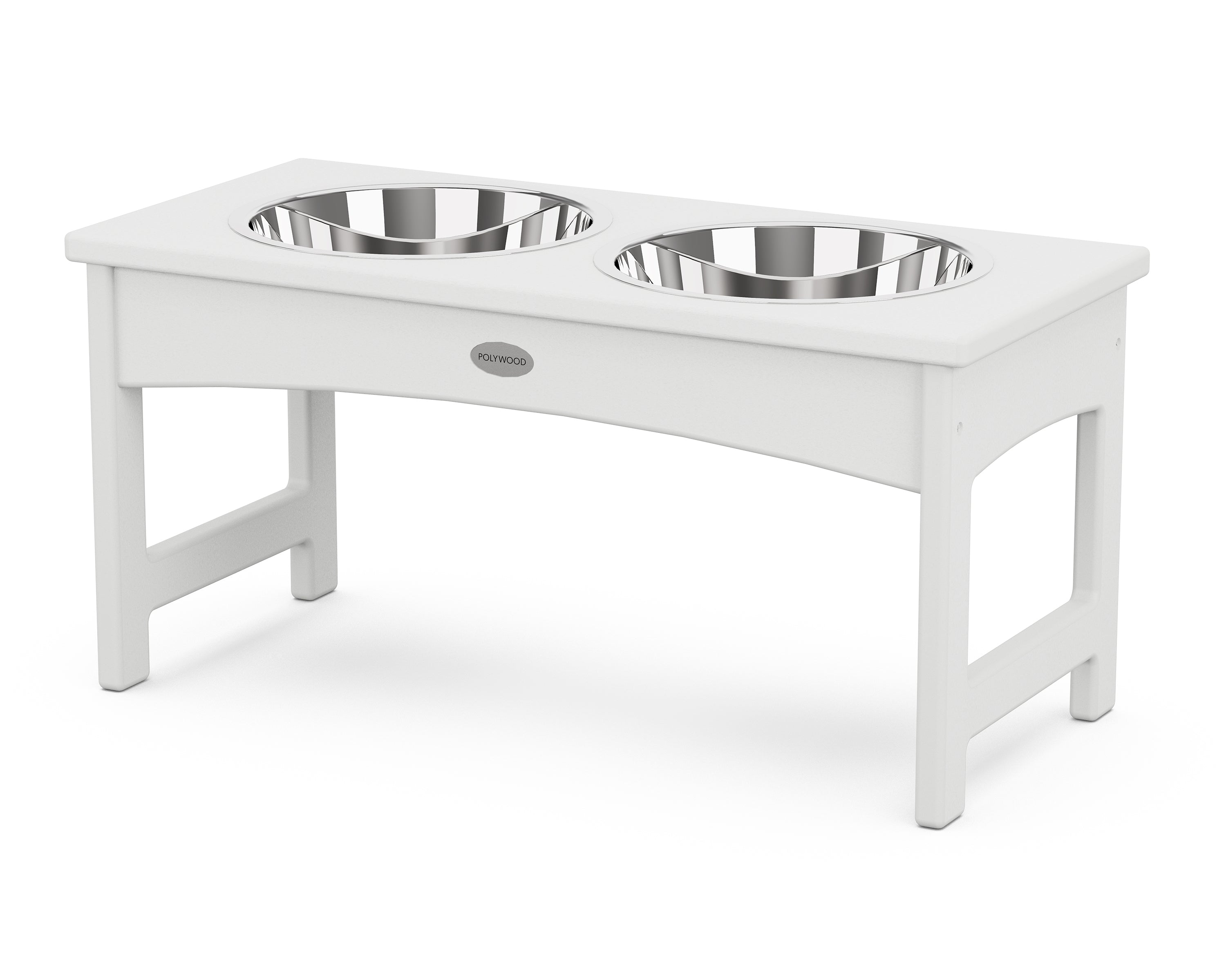 POLYWOOD® Pet Feeder in White