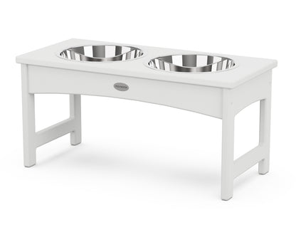 POLYWOOD® Pet Feeder in White