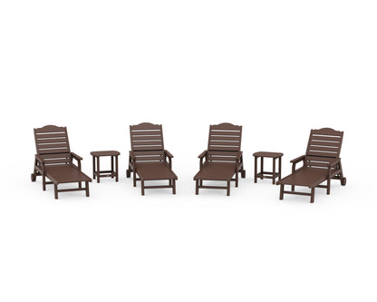 Draper James™ by  POLYWOOD® 6-Piece Savannah Chaise Lounge Set in Mahogany