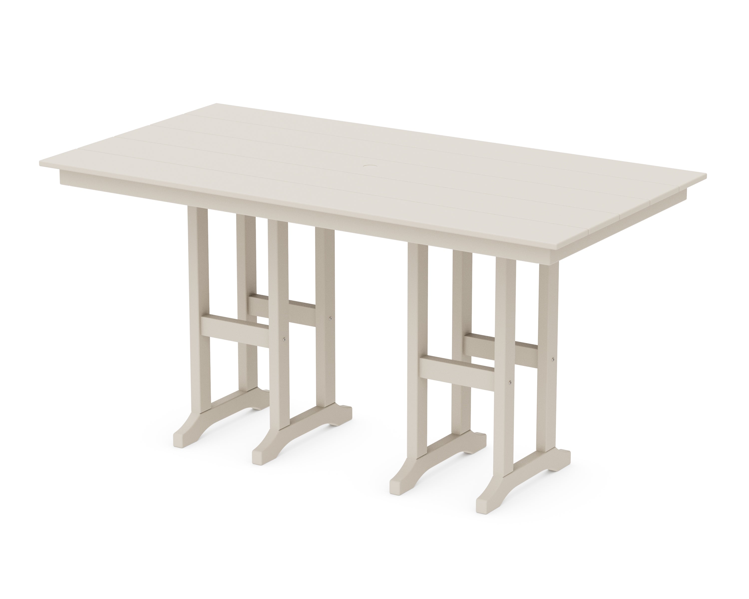 POLYWOOD® Farmhouse 37" x 72" Counter Table in Sand