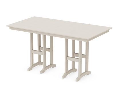POLYWOOD® Farmhouse 37" x 72" Counter Table in Sand
