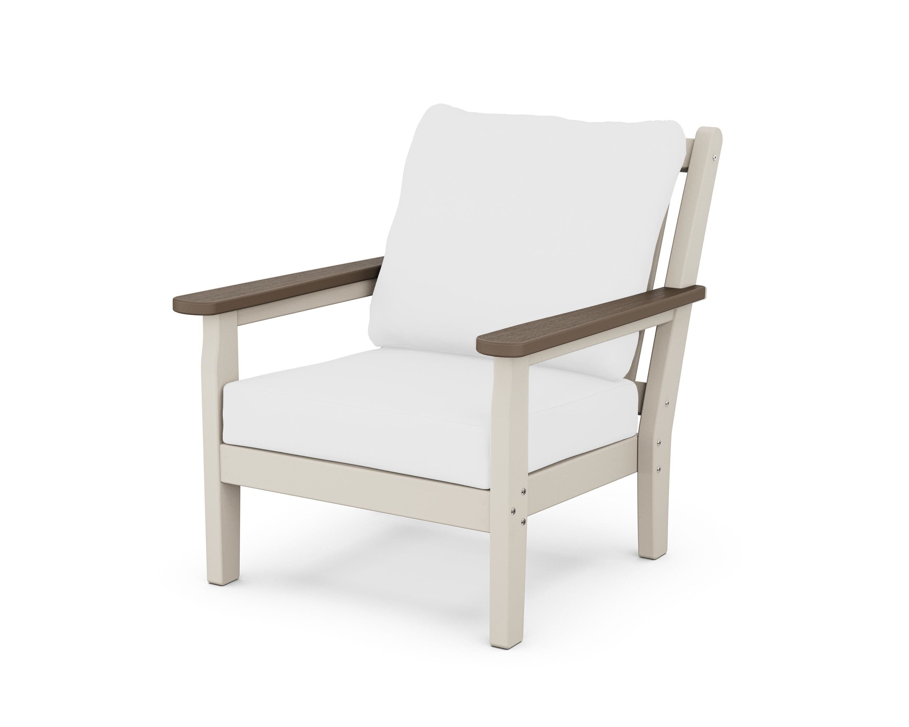 POLYWOOD® Chippendale Deep Seating Chair in Sand / Kona / Natural