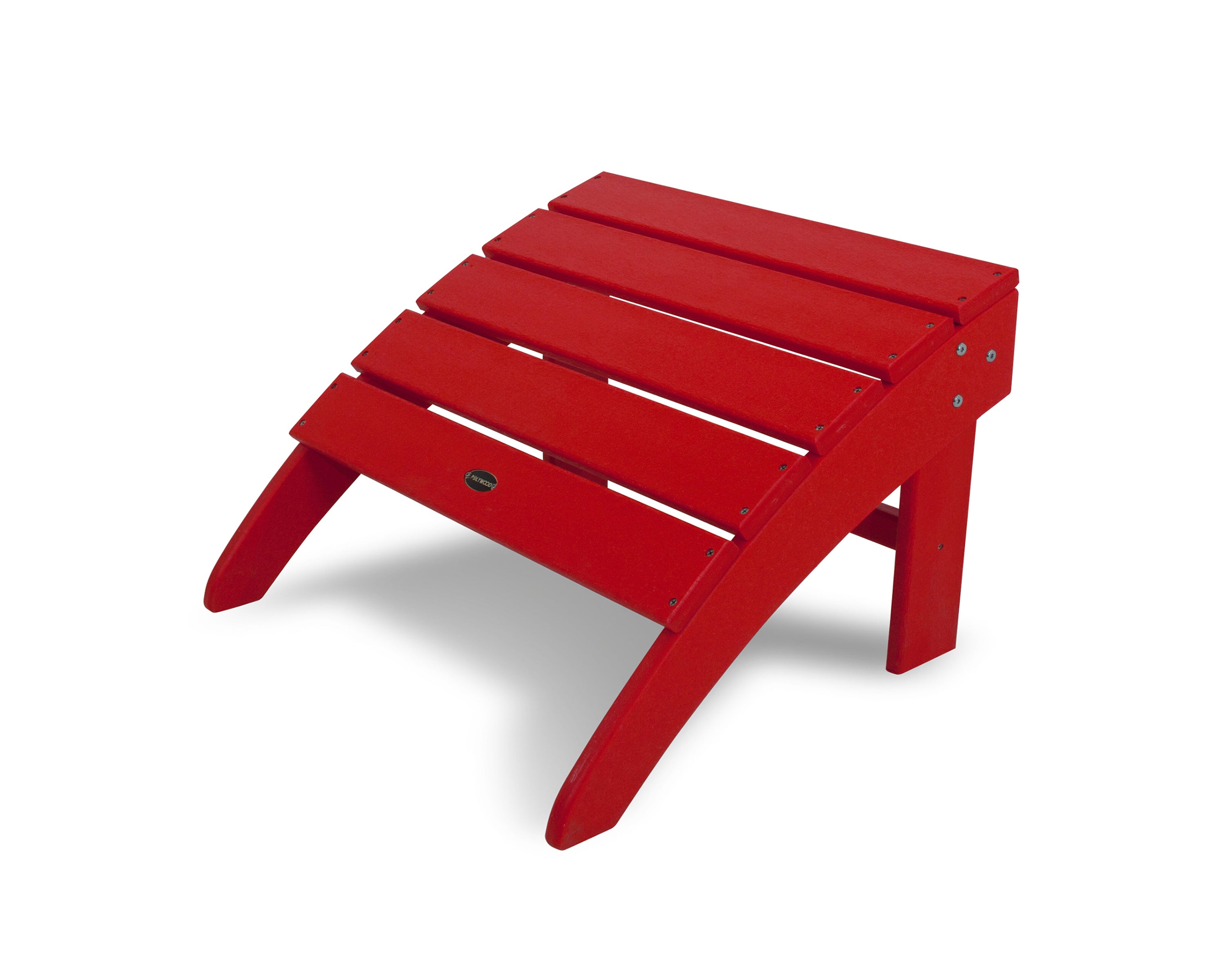 POLYWOOD® South Beach Adirondack Ottoman in Sunset Red