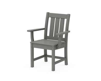 POLYWOOD® Oxford Dining Arm Chair in Slate Grey