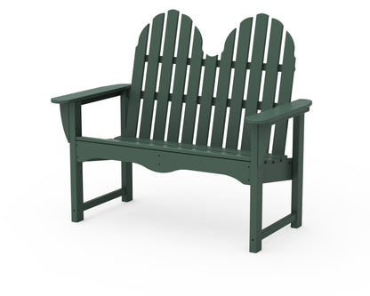 POLYWOOD® Classic Adirondack 48" Bench in Green