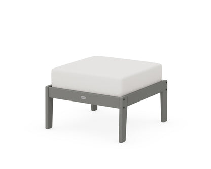 Unbranded Deep Seating Ottoman in Slate Grey / Natural Linen
