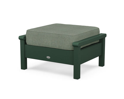 POLYWOOD® Harbour Deep Seating Ottoman in Green / Cast Sage