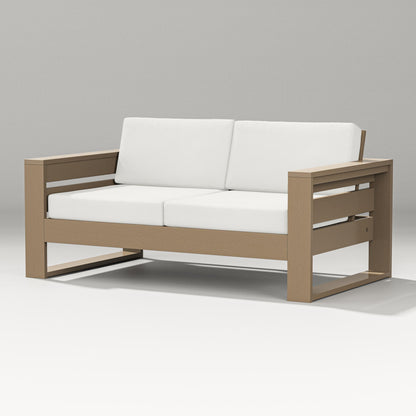 PW Designer Series Latitude Loveseat in Vintage Sahara / Natural Linen