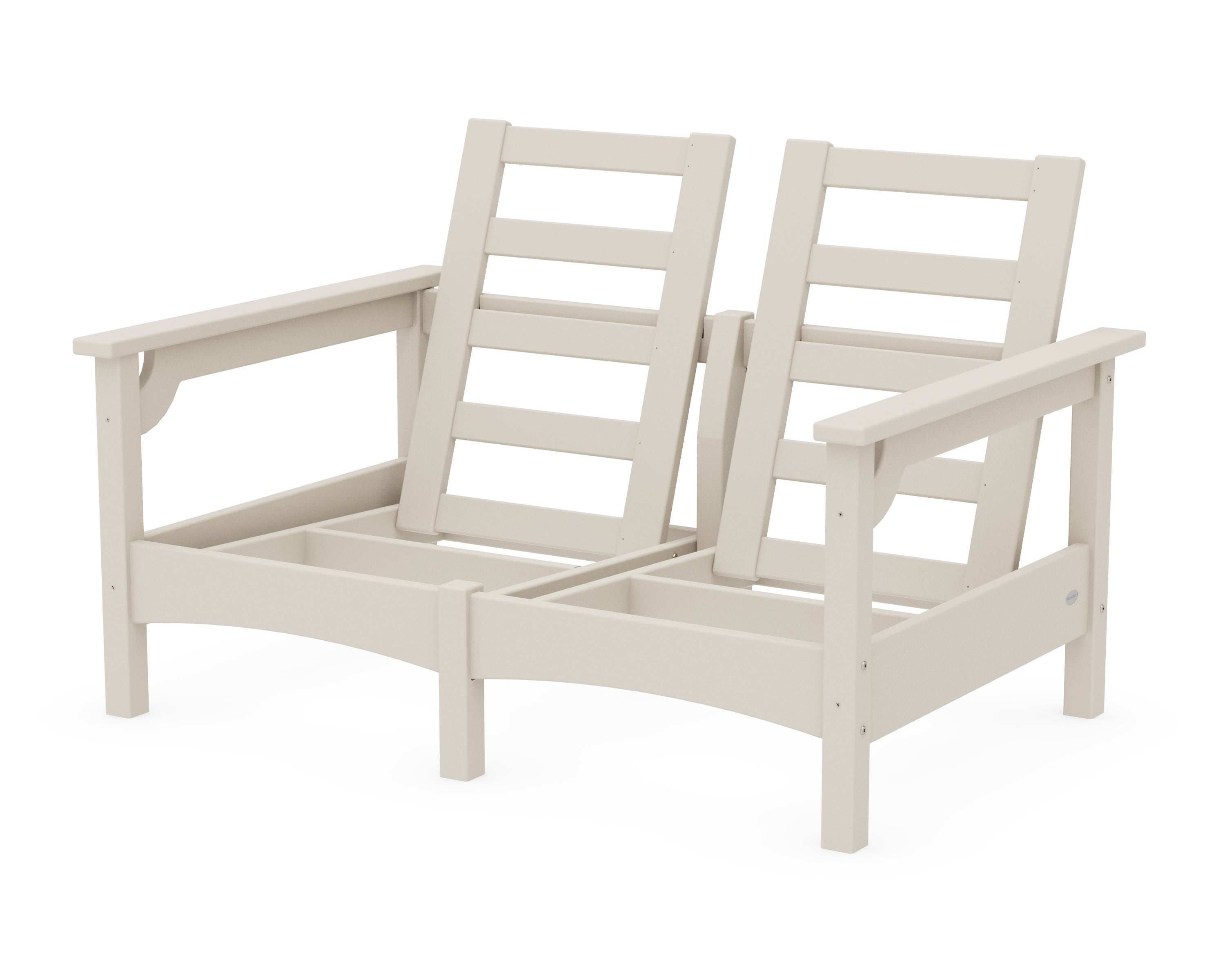 POLYWOOD® Club Loveseat Frame in Sand