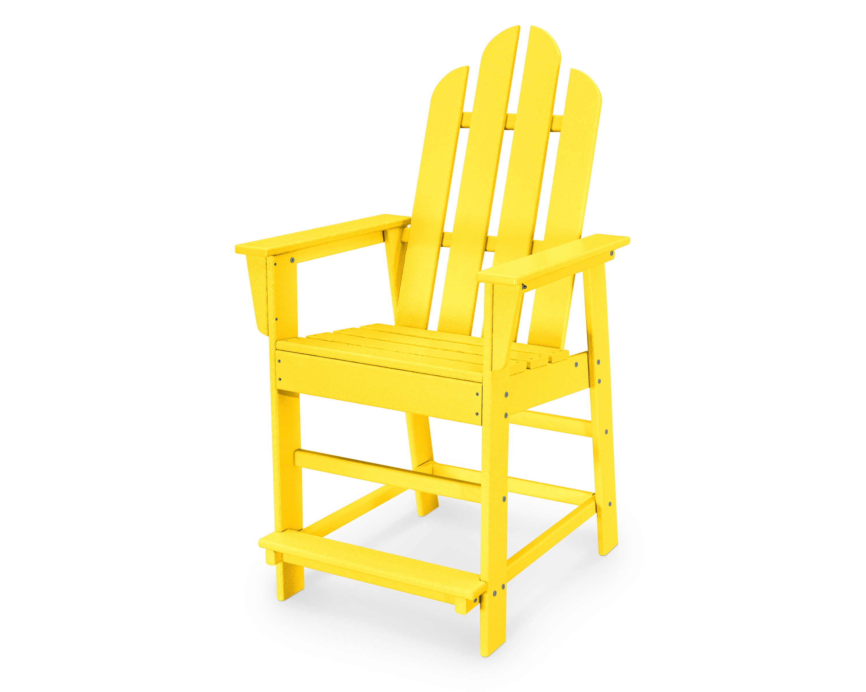 POLYWOOD® Long Island Counter Chair in Lemon