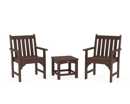 POLYWOOD® Vineyard 3-Piece Garden Chair Set in Mahogany