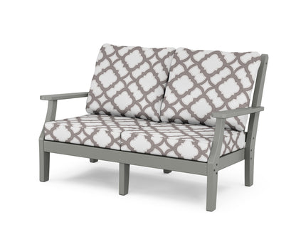 Country Living Wovendale Deep Seating Loveseat in Slate Grey / Trellis Grey Mist