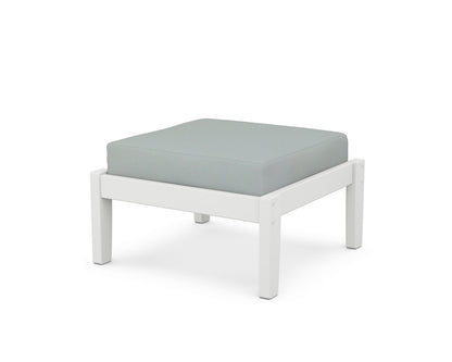 Unbranded Deep Seating Ottoman in White / Spa