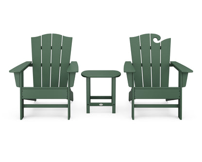 POLYWOOD® Wave Collection 3-Piece Set in Green