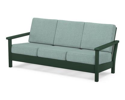 POLYWOOD® Harbour Deep Seating Sofa in Green / Glacier Spa