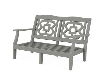 Martha Stewart by POLYWOOD® Chinoiserie Deep Seating Loveseat Frame in Slate Grey