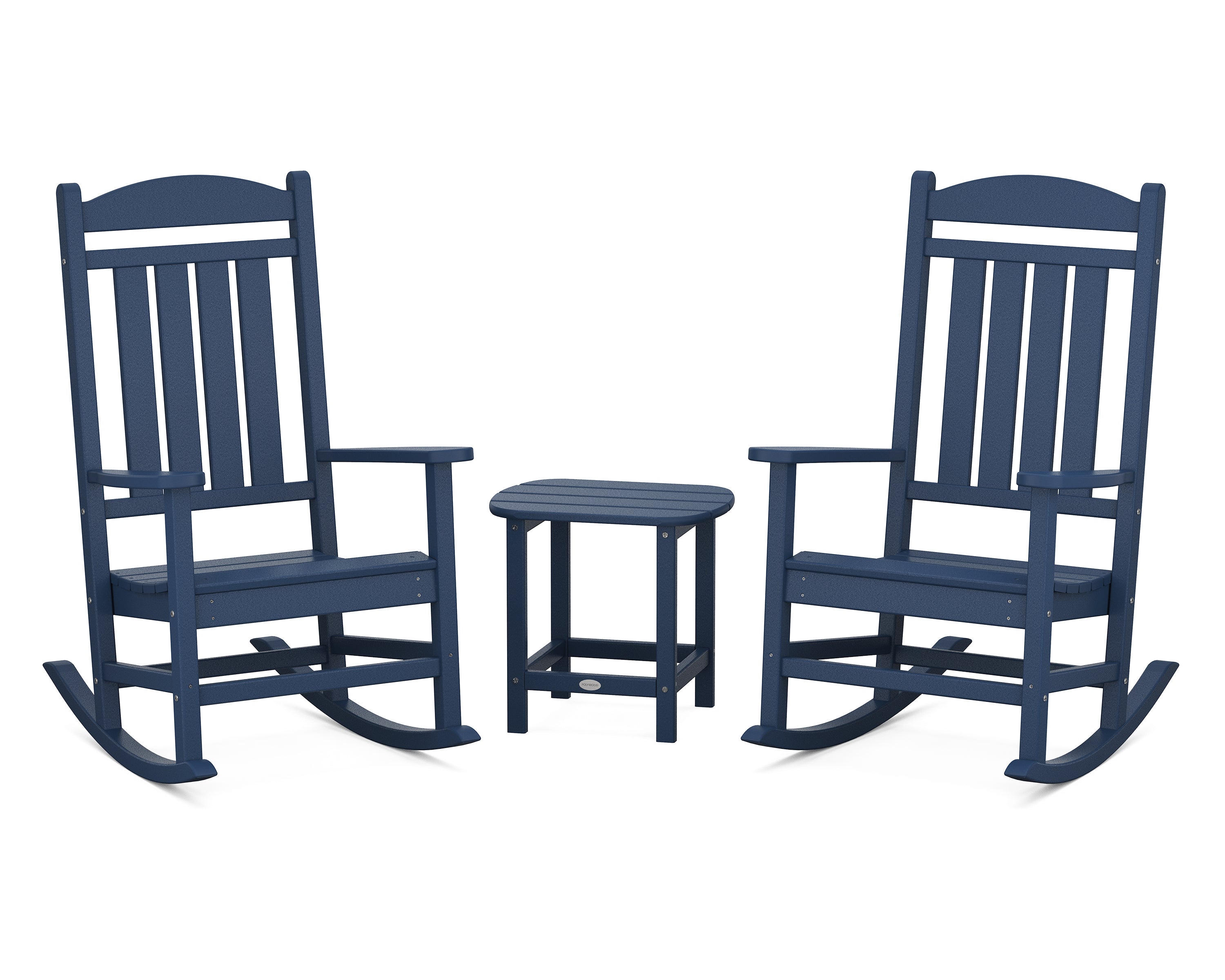 POLYWOOD® Presidential Rocker 3-Piece Set in Navy