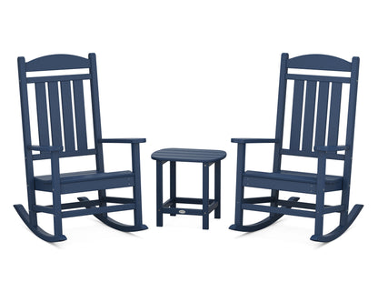 POLYWOOD® Presidential Rocker 3-Piece Set in Navy