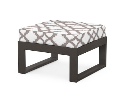 Unbranded Modular Ottoman - Modern in Vintage Coffee / Trellis Grey Mist