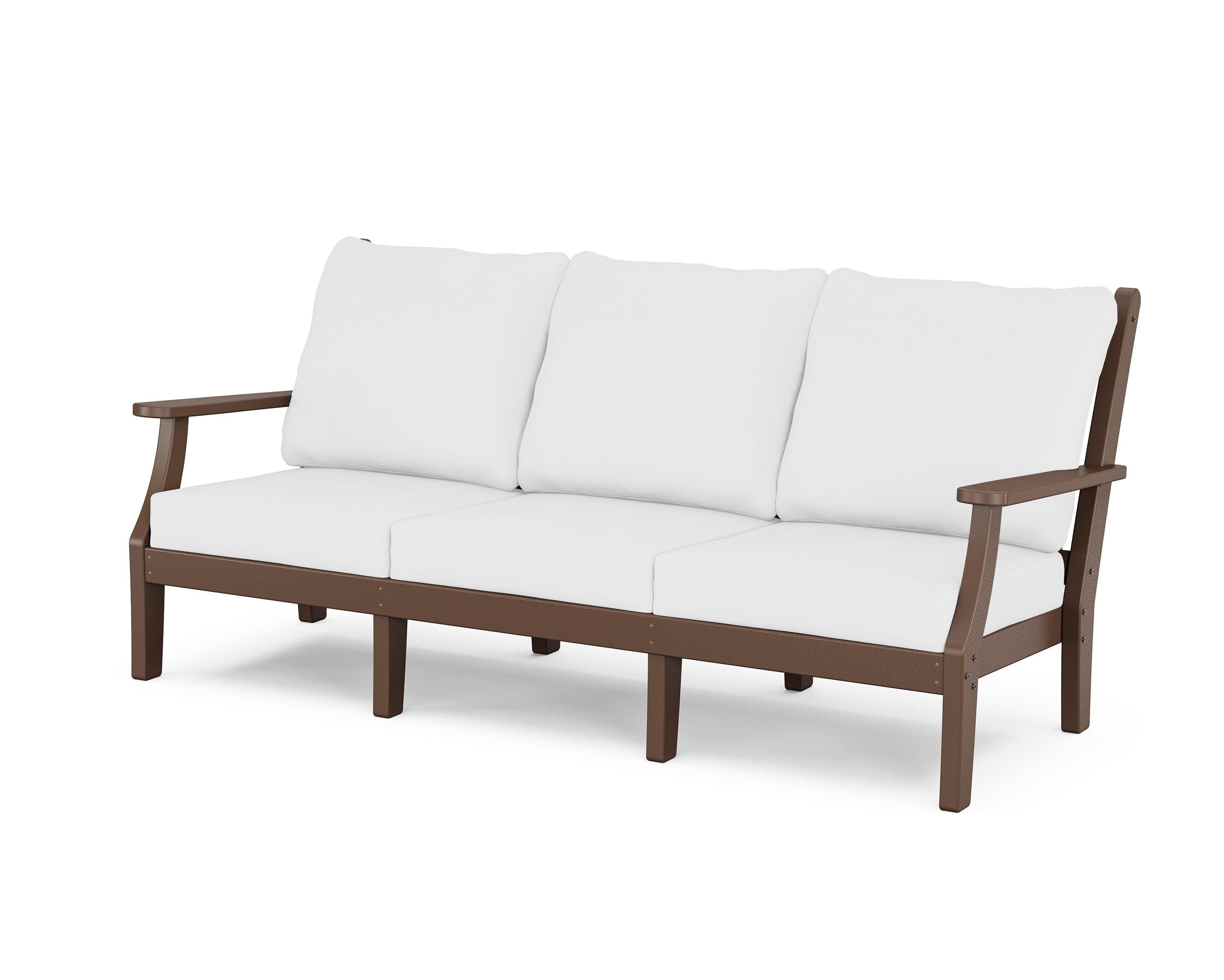 Country Living Wovendale Deep Seating Sofa in Mahogany / Natural