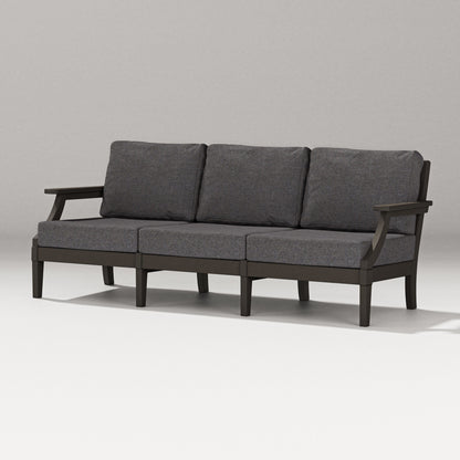 PW Designer Series Estate Sofa in Vintage Coffee / Ash Charcoal