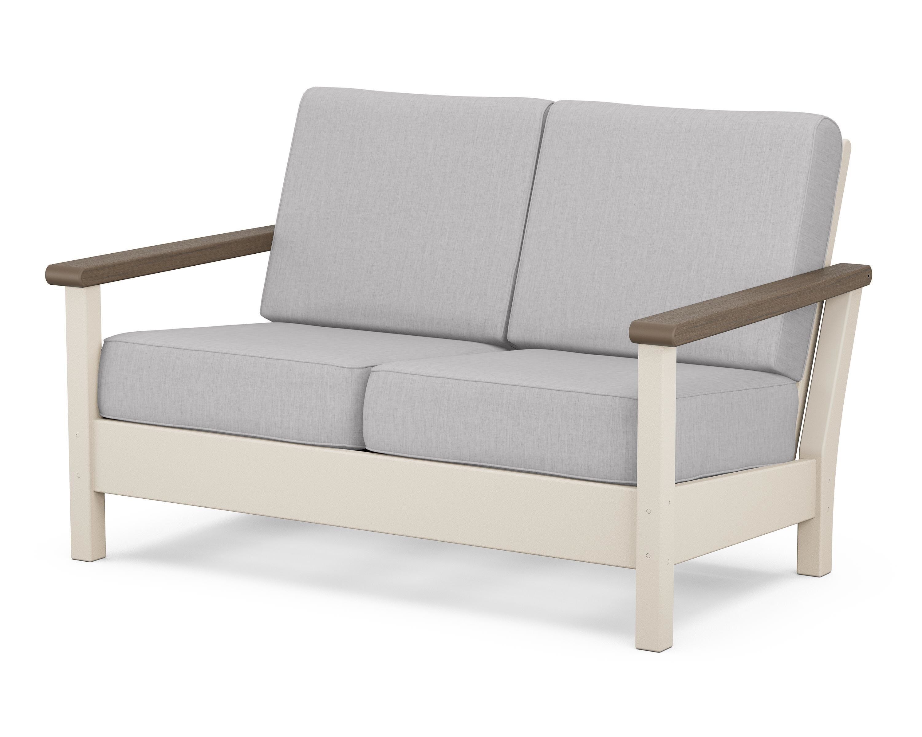 POLYWOOD® Harbour Deep Seating Loveseat in Sand / Kona / Granite
