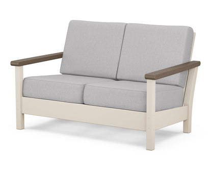 POLYWOOD® Harbour Deep Seating Loveseat in Sand / Kona / Granite