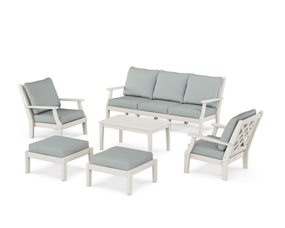 Country Living Wovendale 6-Piece Lounge Sofa Set in Sand / Spa