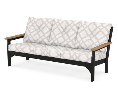 Vineyard Deep Seating Sofa - Black