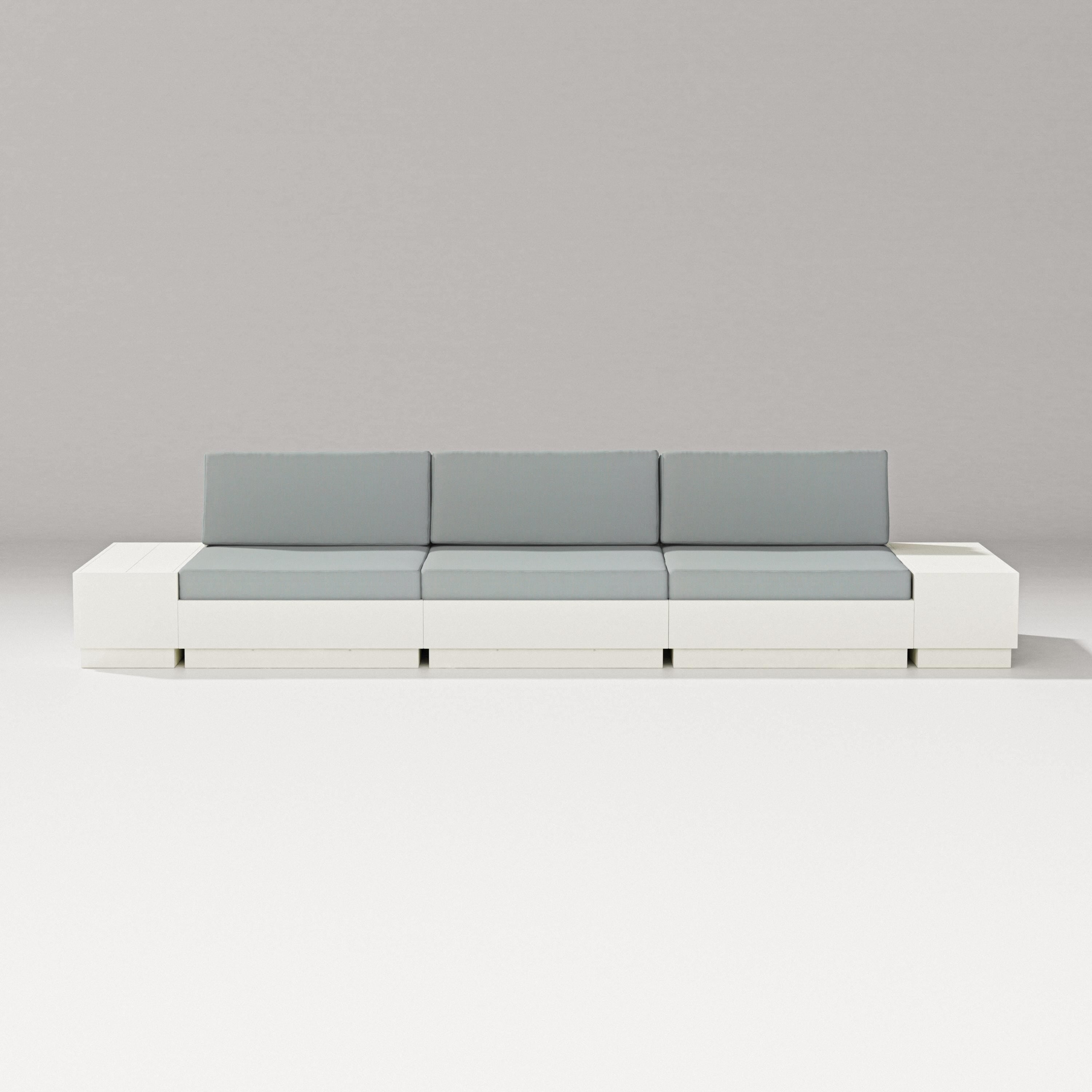 PW Designer Series Elevate Straight Sectional in Vintage White / Spa