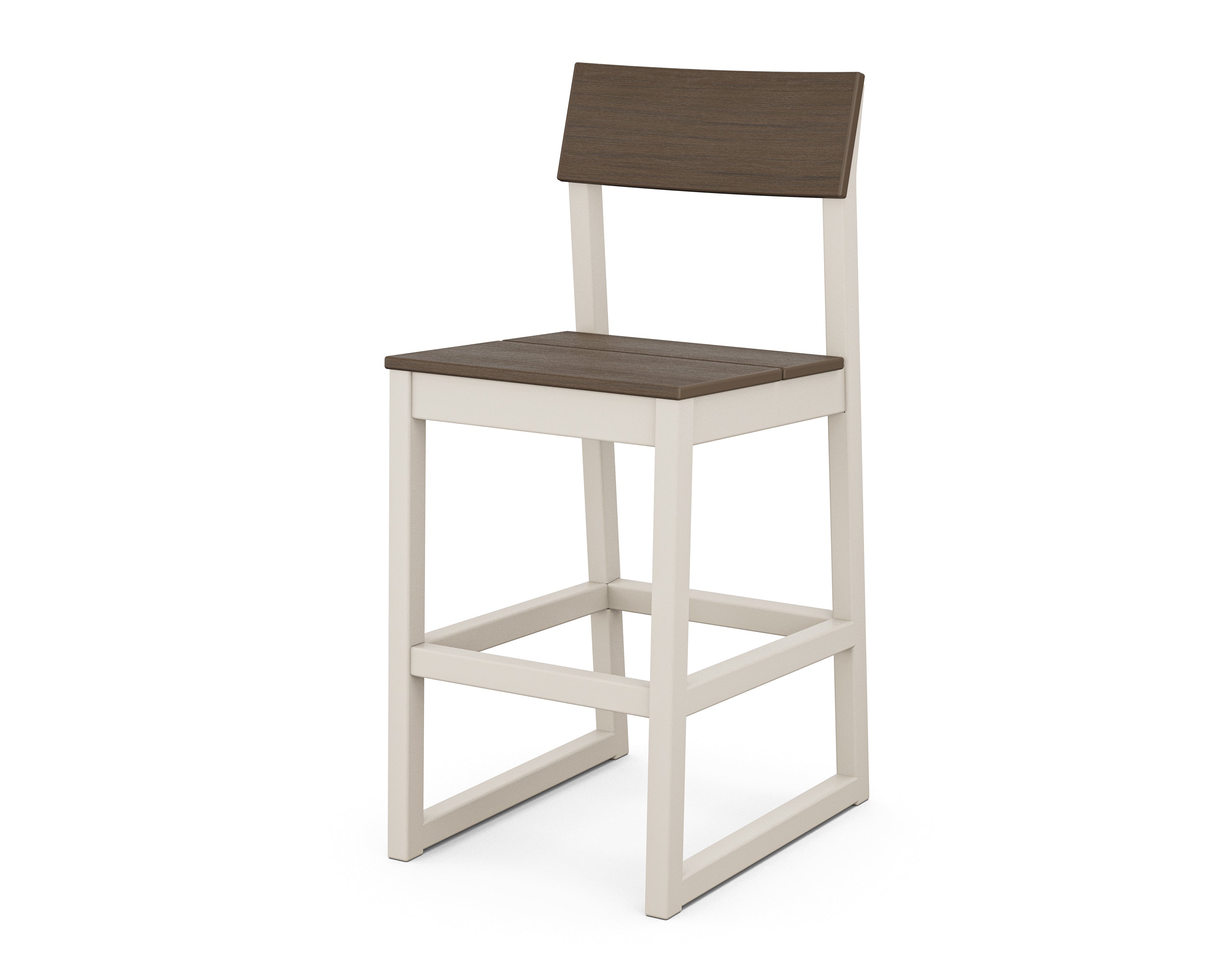 POLYWOOD® EDGE Bar Side Chair in Sand / Kona