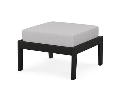 Unbranded Deep Seating Ottoman in Black / Granite