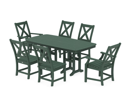 POLYWOOD® Braxton 7-Piece Dining Set in Green