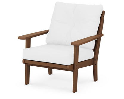 POLYWOOD® Lakeside Deep Seating Chair in Teak / Natural