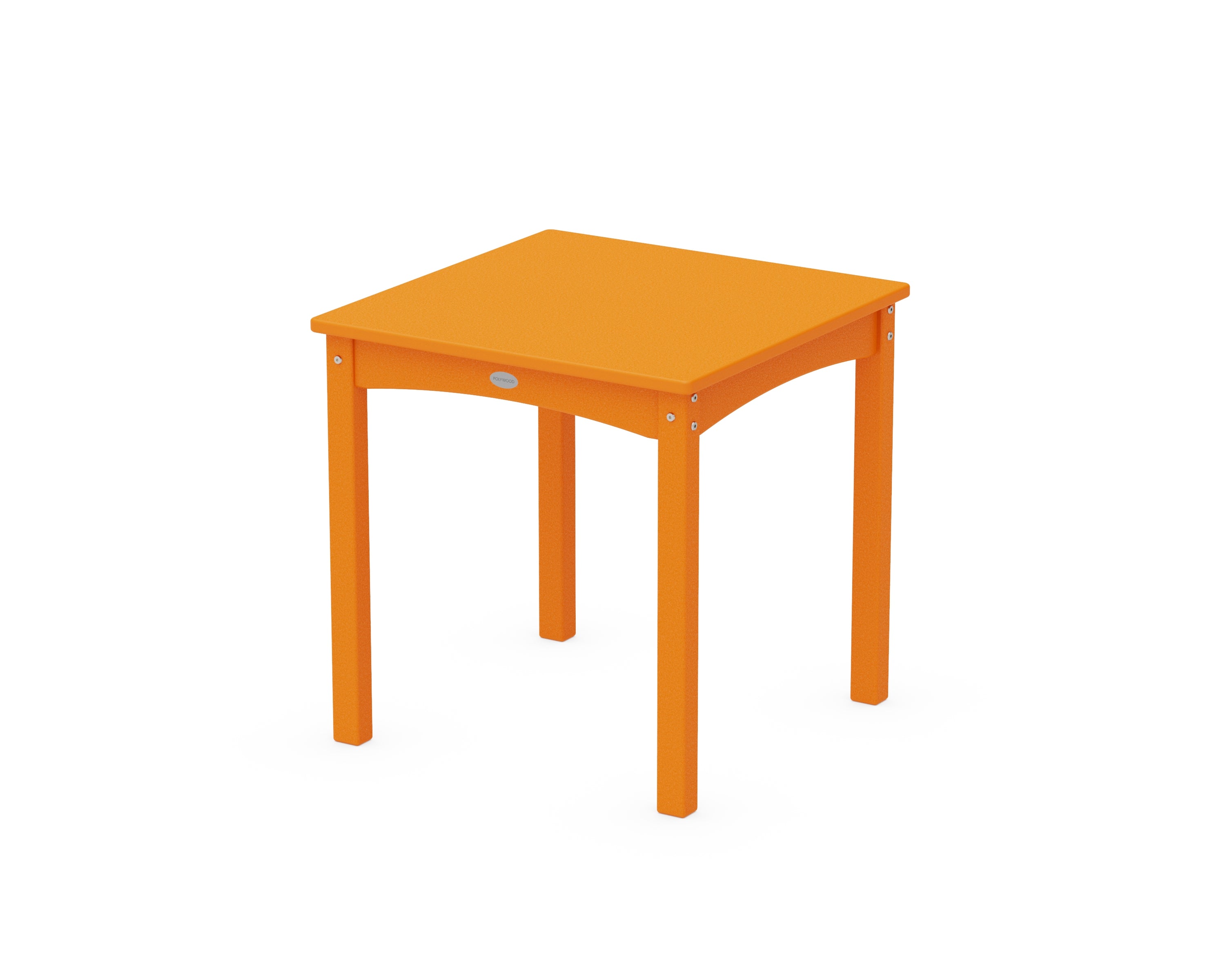 POLYWOOD® Kids 24" Dining Table in Tangerine